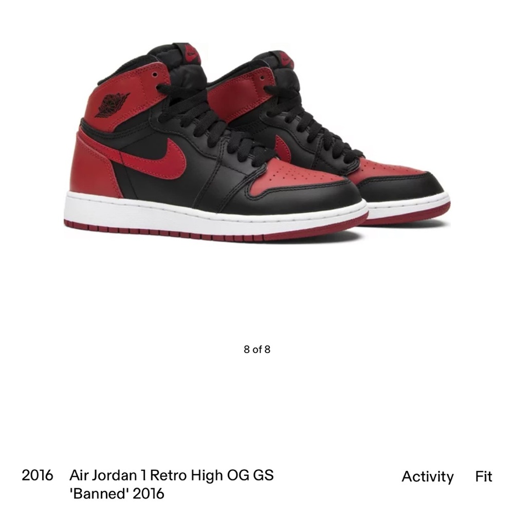 Jordan 1 Retro High OG ‘Banned’ 2016